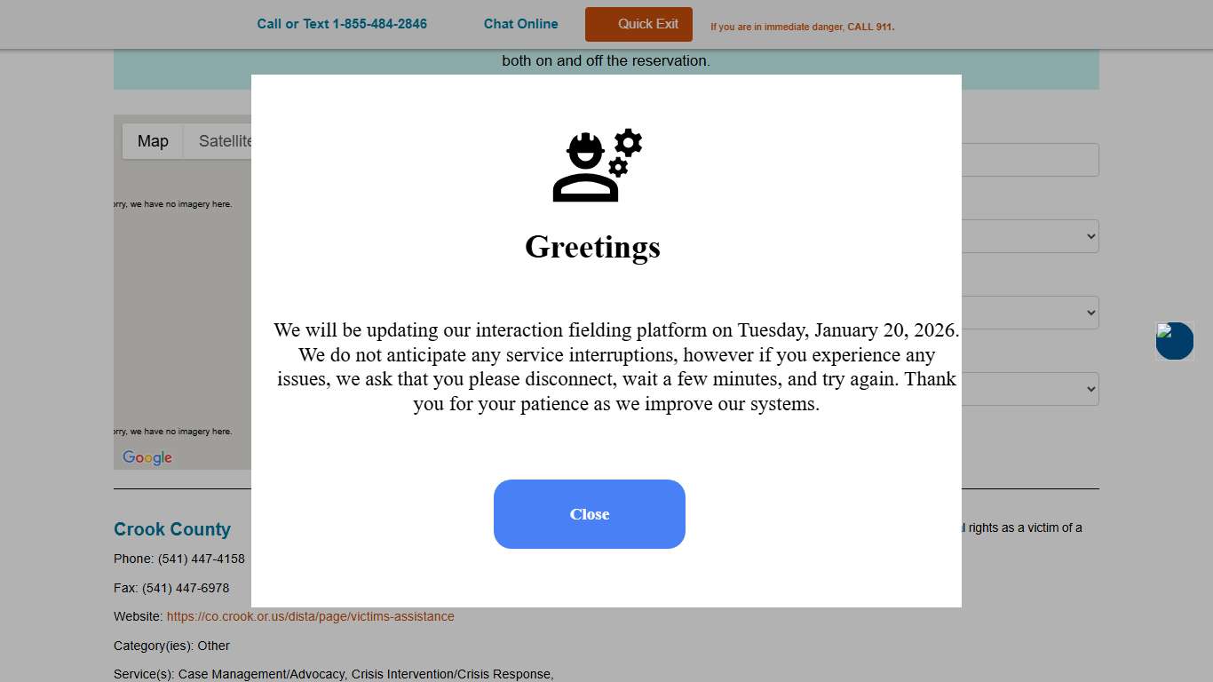 Victim Connect Resource Map - Victim Connect Resource Center